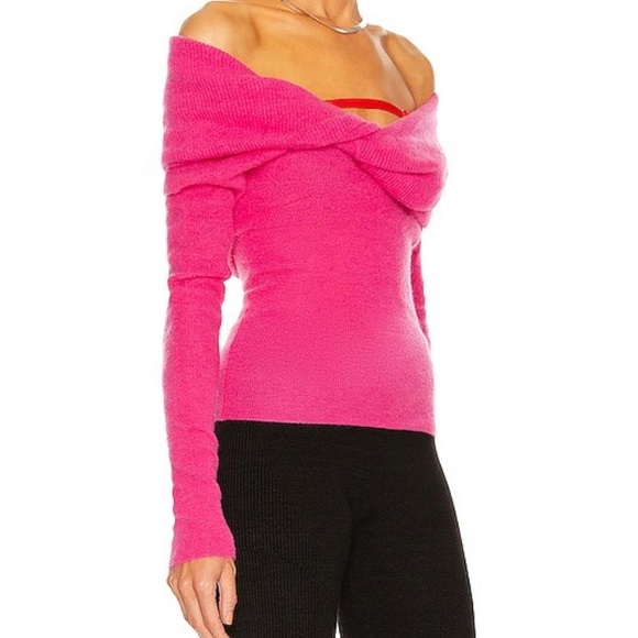 JACQUEMUS 
La maille Ascua off-the-shoulder knitted jumper - Picture 5 of 6